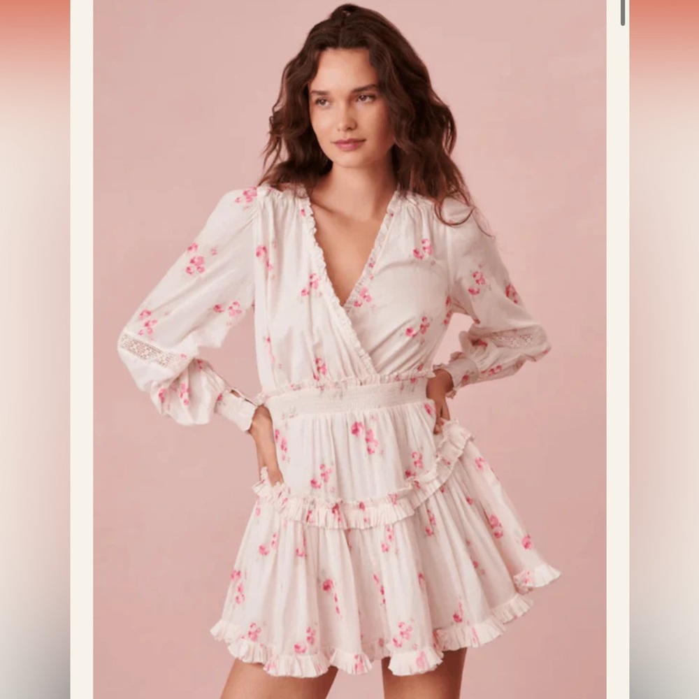 LoveShackFancy Spruce Dress Berry Moment